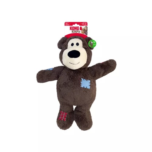 KONG Knots Wild Bear Jumbo: Stevige hondenknuffel met touw 6 KONG Knots Wild Bear Jumbo bruine knuffelbeer met label