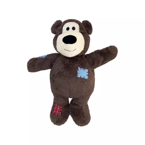 KONG Knots Wild Bear Jumbo: Stevige hondenknuffel met touw 3 KONG Knots Wild Bear Jumbo bruine hondenknuffel met lapjes op buik en poot