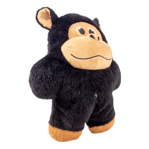 KONG Snuzzles XL Gorilla Pluche speeltje voor grote honden 5 KONG Snuzzles gorilla speeltje zijkant, zachte pluche textuur duidelijk zichtbaar