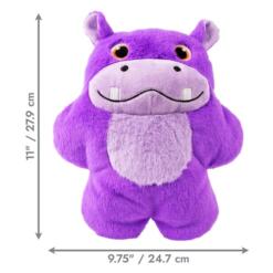 KONG Snuzzles XL Hippo | Premium hondenknuffel met pieper 12 KONG Snuzzles XL formaat referentie: 27,9 cm lengte