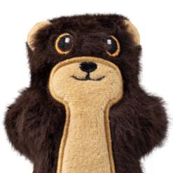 Close-up van het geborduurde gezicht van de KONG Snuzzles Otter