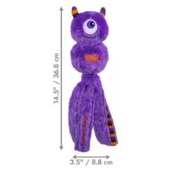 KONG Wubba Halloween Monster L | Piepend trekspeeltje 9 Afmetingen KONG Wubba Halloween Monster L, 36,8 cm lang en 8,8 cm breed