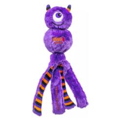 KONG Wubba Halloween Monster paars in maat L met gestreepte staarten