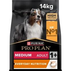 Pro Plan Medium Adult Everyday Nutrition Kip 7 Verpakking Pro Plan Medium Adult Everyday Nutrition met kip, zak van 14 kg