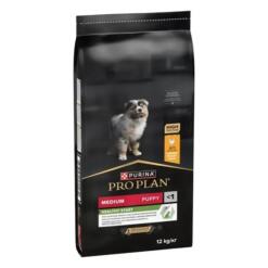 Zijkant van de verpakking van Pro Plan Medium Puppy puppyvoer met colostrum