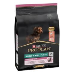 Verpakking Pro Plan Small & Mini Puppy Sensitive Skin met zalm voor een gevoelige huid, 3 kg