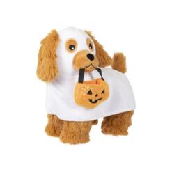 Spookhond pluche hondenspeelgoed met piep