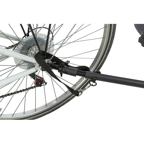 Hondenfietskar TRIXIE, S tot XL 6 Koppeling van de hondenfietskar bevestigd aan de achteras van een fiets