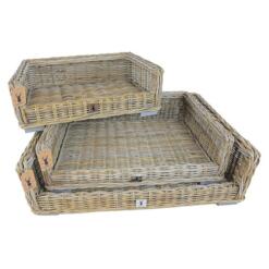 Boony Est 1941 rotan hondenmand in drie maten