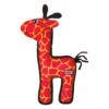 Stevige hondenknuffel KONG Ballistic Giraffe M/L 1 KONG Ballistic Giraffe, stevige hondenknuffel in rood en geel met pluche oren en staart