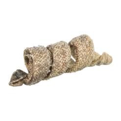 Trixie Curl kabeljauwsnack van runderhuid | 12 cm 12 Trixie Curl met kabeljauw en runderhuid, gedraaid tot een spiraal